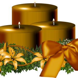 Christmas candle PNG image