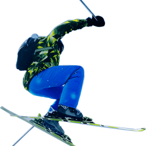 Skiing PNG