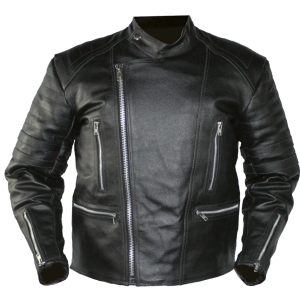 Black leather jacket PNG image