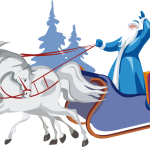Santa sleigh PNG