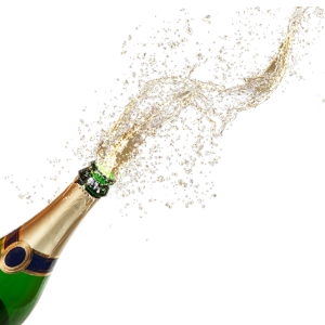 Champagne popping PNG