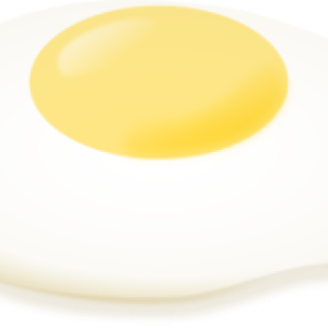 Fried egg PNG image