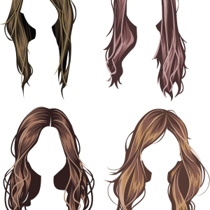 Hair wig PNG