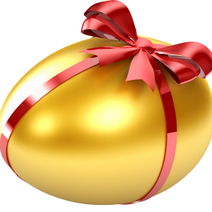 Gold egg PNG image