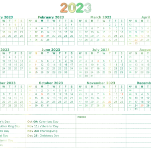 Calendar 2023 PNG