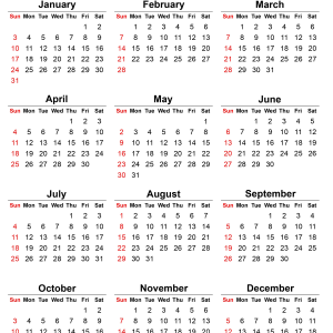 Calendar 2021 year PNG