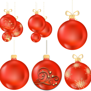 Christmas balls baubles