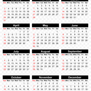 Calendar 2021 year PNG