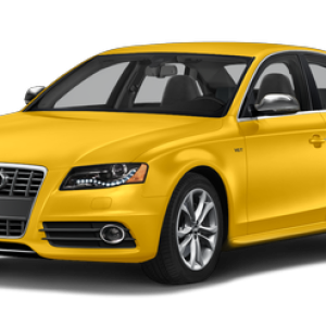 Yellow AUDI PNG car image